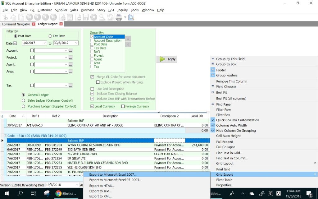 sql-export-excel